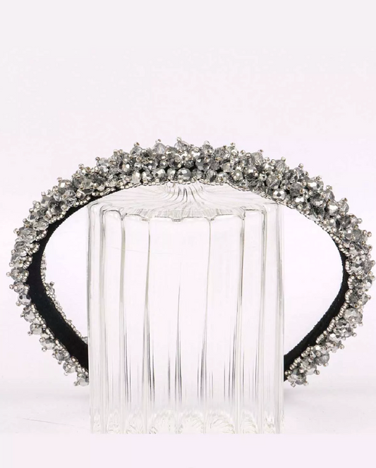 Crystal Silver Hair Crown