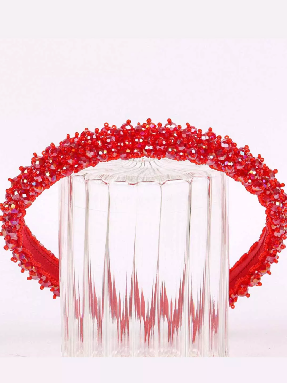 Crystal Red Hair Crown